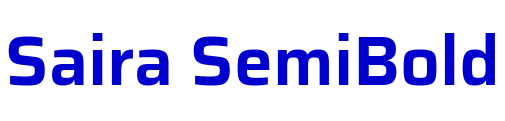 Saira SemiBold шрифт